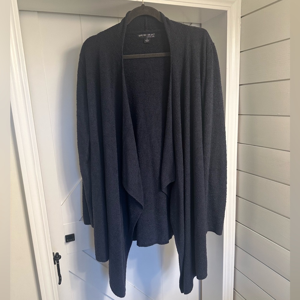 Barefoot Dreams cozychic lite blue Cardigan 1X